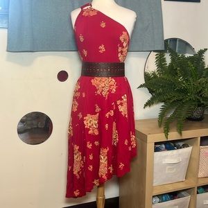 Free People O ring One Shoulder Dress